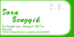 dora bengyik business card